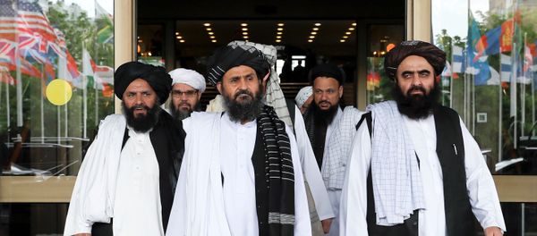 File picture of members of a Taliban delegation leaving after peace talks with Afghan senior politicians in Moscow, Russia May 30, 2019. File picture of members of a Taliban delegation leaving after peace talks with Afghan senior politicians in Moscow, Russia May 30, 2019. - Sputnik International
