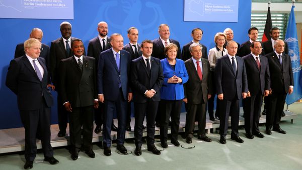A family photo during the Libya summit in Berlin, Germany - Sputnik International