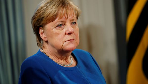 Chancellor Angela Merkel attends the New Year's reception at the presidential Bellevue Palace in Berlin, Germany, January 9, 2020 - Sputnik International