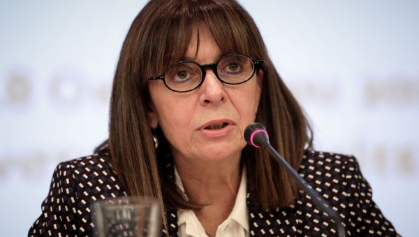 President of the Council of State, Greece's top administrative court, Katerina Sakellaropoulou speaks during an event in Athens, Greece, October 18, 2018 - Sputnik International