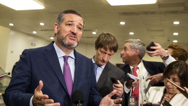 Sen. Ted Cruz, R-Texas, speaks to reporters on Capitol Hill in Washington, Tuesday, Jan. 21, 2020. Sen. Ted Cruz, R-Texas, speaks to reporters on Capitol Hill in Washington, Tuesday, Jan. 21, 2020. - Sputnik International