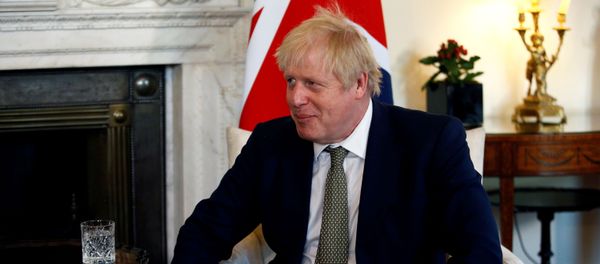 Britain's Prime Minister Boris Johnson speaks during a meeting with Egyptian President Abdel Fattah el-Sisi at 10 Downing Street in London, Britain, January 21, 2020 - Sputnik International