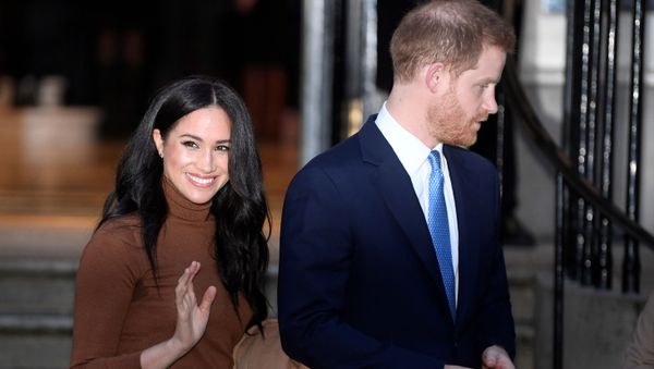  Britain's Prince Harry and his wife Meghan, Duchess of Sussex, leave Canada House in London, 7 January 2020 - Sputnik International