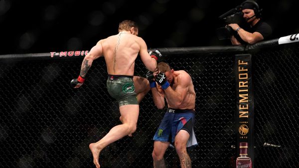 MMA Mixed Martial Arts - UFC 246 - Welterweight - Conor McGregor v Donald Cerrone - T-Mobile Arena, Las Vegas, United States - January 18, 2020  Conor McGregor in action against Donald Cerrone  - Sputnik International