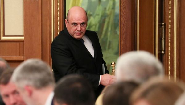 Russian Prime Minister Mikhail Mishustin arrives for a meeting with members of the government in Moscow, Russia January 21, 2020 - Sputnik International