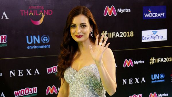 Bollywood actress Dia Mirza poses on the green carpet at 19th edition of International Indian Film Academy (IIFA) awards in Bangkok, Thailand, 24 June 2018 - Sputnik International