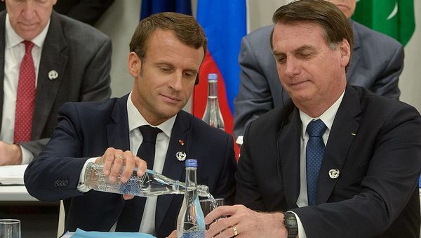 Macron and Bolsonaro - Sputnik International