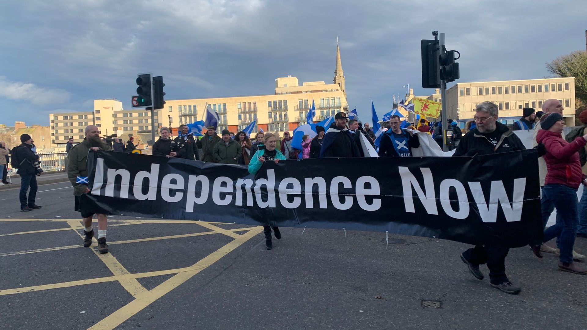Freedom March for Scottish Independence in Inverness, the Scottish Highlands Freedom March for Scottish Independence in Inverness, the Scottish Highlands - Sputnik International, 1920, 03.05.2021