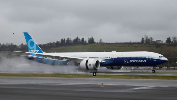 A Boeing 777X airplane in Seattle, Washington - Sputnik International