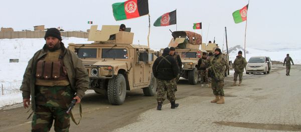 Afghan National Army Forces Go Towards the Site of Airplane Crash in Deh Yak District Afghan National Army Forces Go Towards the Site of Airplane Crash in Deh Yak District - Sputnik International