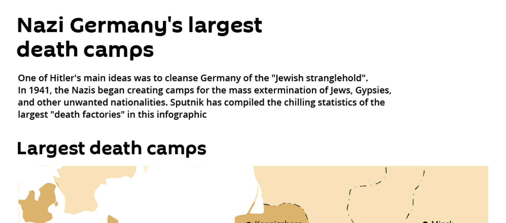 Nazi Germany's largest death camps Nazi Germany's largest death camps - Sputnik International, 1920, 27.01.2020
