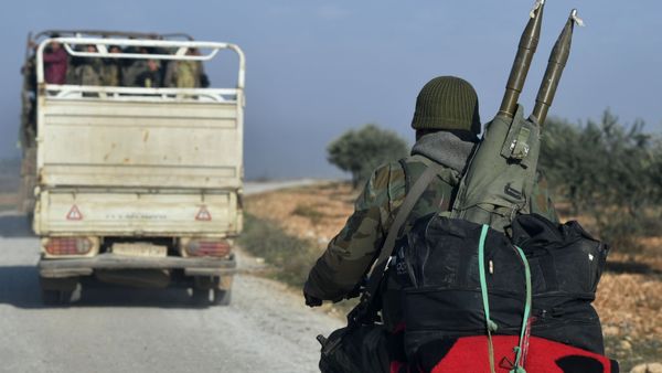 Soldiers of Syrian army are seen after the liberation of Jaranjaz town from militants, northwestern province of Idlib, Syria. Due to the location of Jarjanaz, this will enable the army to take control over the important Hama-Aleppo road in Idlib, which remains a terrorist stronghold. - Sputnik International