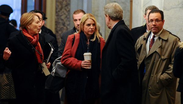 U.S. President Donald Trump's legal team, including Jane Raskin, Pam Bondi and Michael Purpura arrive at the U.S. Capitol for Trump's Senate impeachment trial in Washington, U.S., January 28, 2020. U.S. President Donald Trump's legal team, including Jane Raskin, Pam Bondi and Michael Purpura arrive at the U.S. Capitol for Trump's Senate impeachment trial in Washington, U.S., January 28, 2020. - Sputnik International