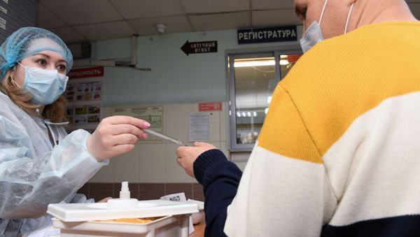 Quarantine control in a Russian clinic - Sputnik International
