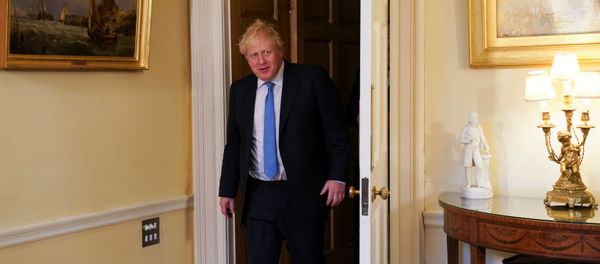 Britain's Prime Minister Boris Johnson meets with U.S. Secretary of State Mike Pompeo (not pictured) at Downing Street in London, Britain, January 30, 2020 - Sputnik International