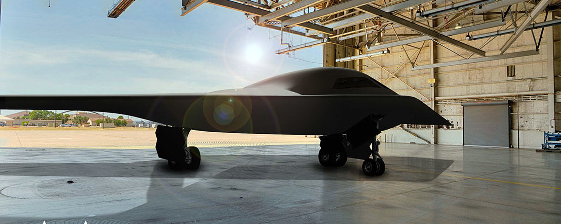 This is an artist rendering of a B-21 Raider concept in a hangar at Dyess Air Force Base, Texas. Dyess AFB is one of the bases expected to host the new airframe. (Courtesy graphic by Northrop Grumman) This is an artist rendering of a B-21 Raider concept in a hangar at Dyess Air Force Base, Texas. Dyess AFB is one of the bases expected to host the new airframe. (Courtesy graphic by Northrop Grumman) - Sputnik International, 1920, 24.11.2021