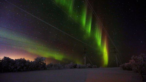 The northern lights in the Murmansk Oblast, Russia - Sputnik International