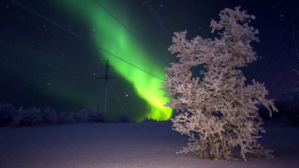 The Northern Lights in Russia's  Murmansk Region. File photo  - Sputnik International