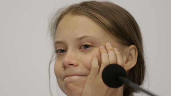 Climate activist Greta Thunberg takes part in a news conference at the COP25 climate summit in Madrid, Spain, Monday, Dec. 9, 2019. Thunberg is in Madrid where a global U.N.-sponsored climate change conference is taking place - Sputnik International