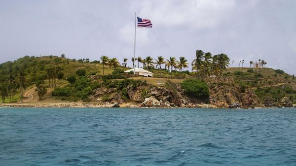 This Tuesday, July 9, 2019 photo shows a view of Little St. James Island, in the U. S. Virgin Islands, a property owned by Jeffrey Epstein - Sputnik International