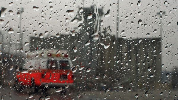 A Palestinian ambulance is seen at the Israeli Kalandia checkpoint between Jerusalem and the West Bank city of Ramallah, Friday, Oct. 30, 2009. - Sputnik International