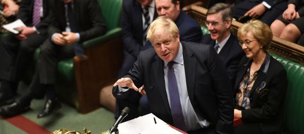 Britain's Prime Minister Boris Johnson speaks during a Prime Minister's Questions session in Parliament in London, Britain, 5 February 2020 Britain's Prime Minister Boris Johnson speaks during a Prime Minister's Questions session in Parliament in London, Britain, 5 February 2020 - Sputnik International