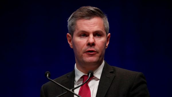 FILE PHOTO: Scotland's Finance Secretary Derek Mackay makes a speech during the SNP autumn conference in Aberdeen, Scotland, Britain October 14, 2019. REUTERS/Russell Cheyne/File Photo - Sputnik International