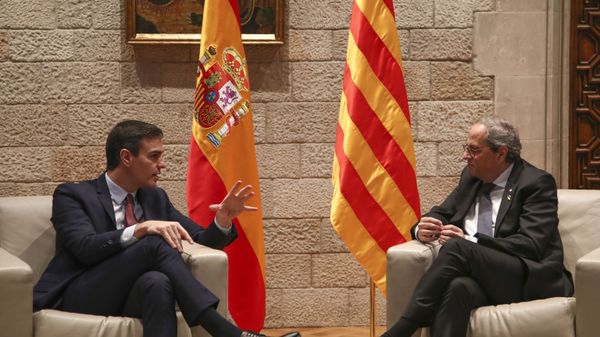 Spanish Prime Minister Pedro Sanchez and Catalan regional President Quim Torra - Sputnik International