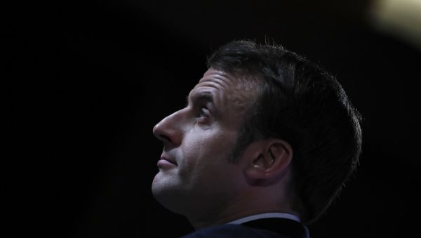 French President Emmanuel Macron delivers a speech at the Ecole Militaire Friday, Feb. 7, 2020 in Paris. French President Emmanuel Macron delivers a speech at the Ecole Militaire Friday, Feb. 7, 2020 in Paris. - Sputnik International