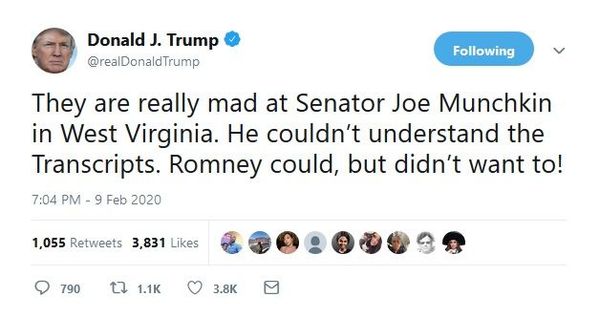 Trump Once Again Lashed Out at Sen. Joe 'Munchkin', Romney for Testifying Against Him - Sputnik International