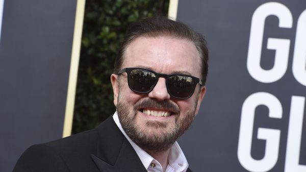 Ricky Gervais arrives at the 77th annual Golden Globe Awards at the Beverly Hilton Hotel on Sunday, Jan. 5, 2020, in Beverly Hills, Calif.  - Sputnik International