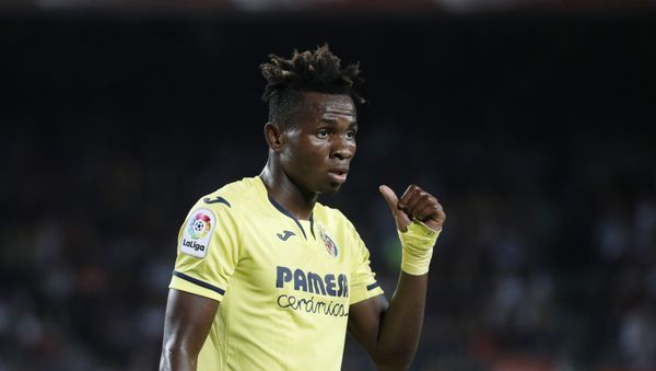 Villareal's Samuel Chukwueze reacts during the Spanish La Liga soccer match between FC Barcelona and Villarreal CF at the Camp Nou stadium in Barcelona, Spain, Tuesday, Sep. 24, 2019 Villareal's Samuel Chukwueze reacts during the Spanish La Liga soccer match between FC Barcelona and Villarreal CF at the Camp Nou stadium in Barcelona, Spain, Tuesday, Sep. 24, 2019 - Sputnik International