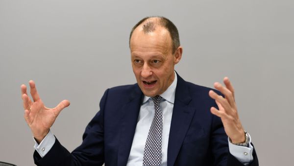 Christian Democratic Union party (CDU) politician Friedrich Merz speaks during an interview with Reuters in Berlin, Germany, January 14, 2020 - Sputnik International