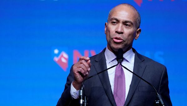 Deval Patrick appears on stage at a First in the West Event at the Bellagio Hotel in Las Vegas, Nevada, U.S., November 17, 2019.  - Sputnik International
