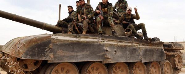 Syrian government forces entering the village of Tel-Toukan, in Idlib province Syrian government forces entering the village of Tel-Toukan, in Idlib province - Sputnik International