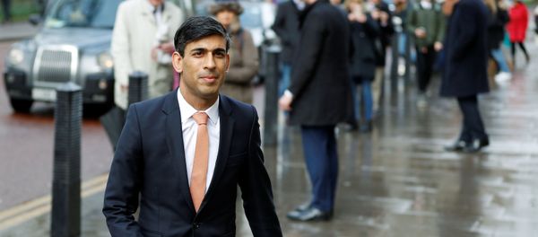Newly appointed Britain's Chancellor of the Exchequer Rishi Sunak arrives at the Treasury in London, Britain, February 13, 2020 - Sputnik International