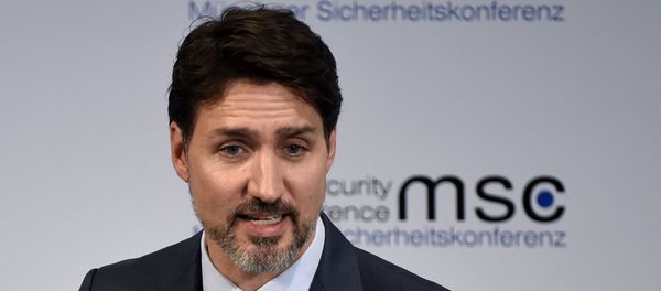 Justin Trudeau, Prime Minister of Canada speaks on the first day of the Munich Security Conference in Munich, Germany, Friday, Feb. 14, 2020. Justin Trudeau, Prime Minister of Canada speaks on the first day of the Munich Security Conference in Munich, Germany, Friday, Feb. 14, 2020. - Sputnik International