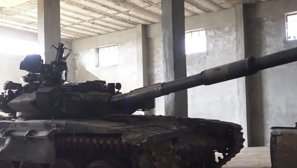 Turkish-backed militants used a captured Syrian T-90 against its previous owners in a recent battle in the nation's province of Aleppo. - Sputnik International