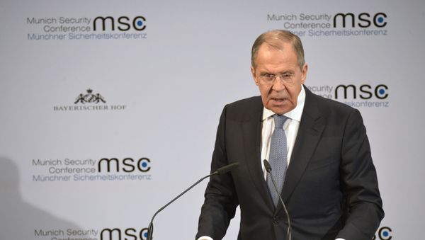Russian Foreign MInister Sergei Lavrov at the Munich Security Conference, February 2020 - Sputnik International