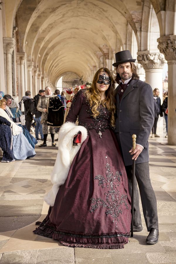 Participants of the 2020 Venice Carnival in the city's St Mark's Square Participants of the 2020 Venice Carnival in the city's St Mark's Square - Sputnik International