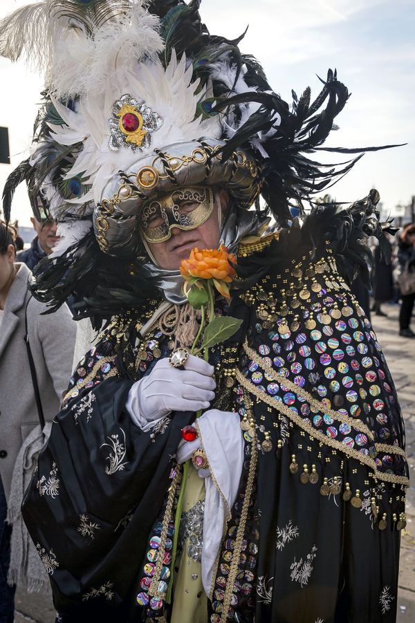 Participants of the 2020 Venice Carnival in the city's St Mark's Square Participants of the 2020 Venice Carnival in the city's St Mark's Square - Sputnik International