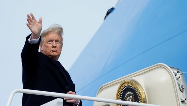 US President Donald Trump at Joint Base Andrews in Maryland - Sputnik International