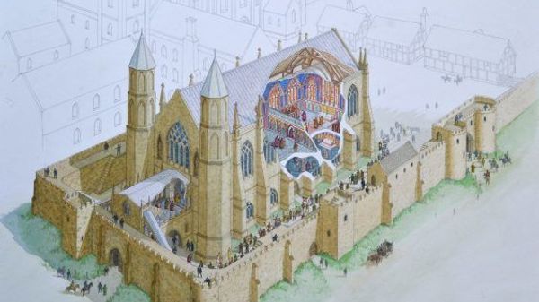 A reconstruction image showing the scale and decorated interior of Bishop Bek’s 14th century chapel at Auckland Castle, Bishop Auckland. A reconstruction image showing the scale and decorated interior of Bishop Bek’s 14th century chapel at Auckland Castle, Bishop Auckland. - Sputnik International