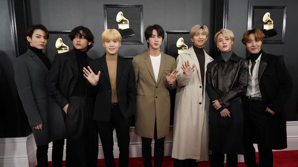 BTS arrives at Grammy Awards - Sputnik International