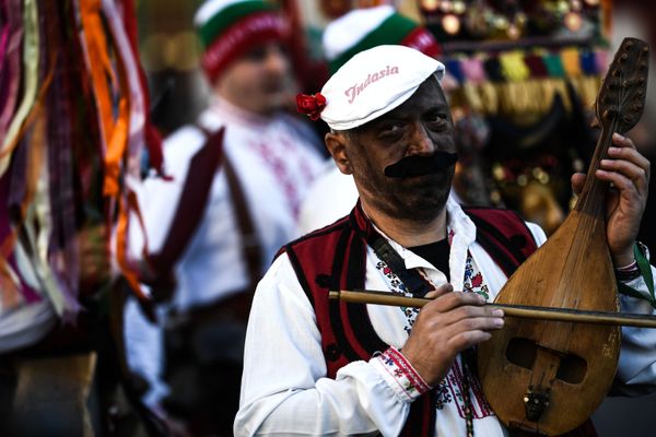 A participant of an entertainment program dressed in a fancy dress during the 'Moskovskaya Maslenitsa' festival on Manezhnaya Square in Moscow. A participant of an entertainment program dressed in a fancy dress during the 'Moskovskaya Maslenitsa' festival on Manezhnaya Square in Moscow. - Sputnik International