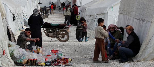 Internally displaced Syrians are seen in an IDP camp located in Idlib, Syria, 27 February 2020. - Sputnik International
