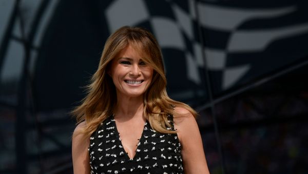U.S. first lady Melania Trump arrives at the NASCAR Daytona 500 in Daytona Beach, Florida, U.S., February 16, 2020. REUTERS/Erin Scott - Sputnik International