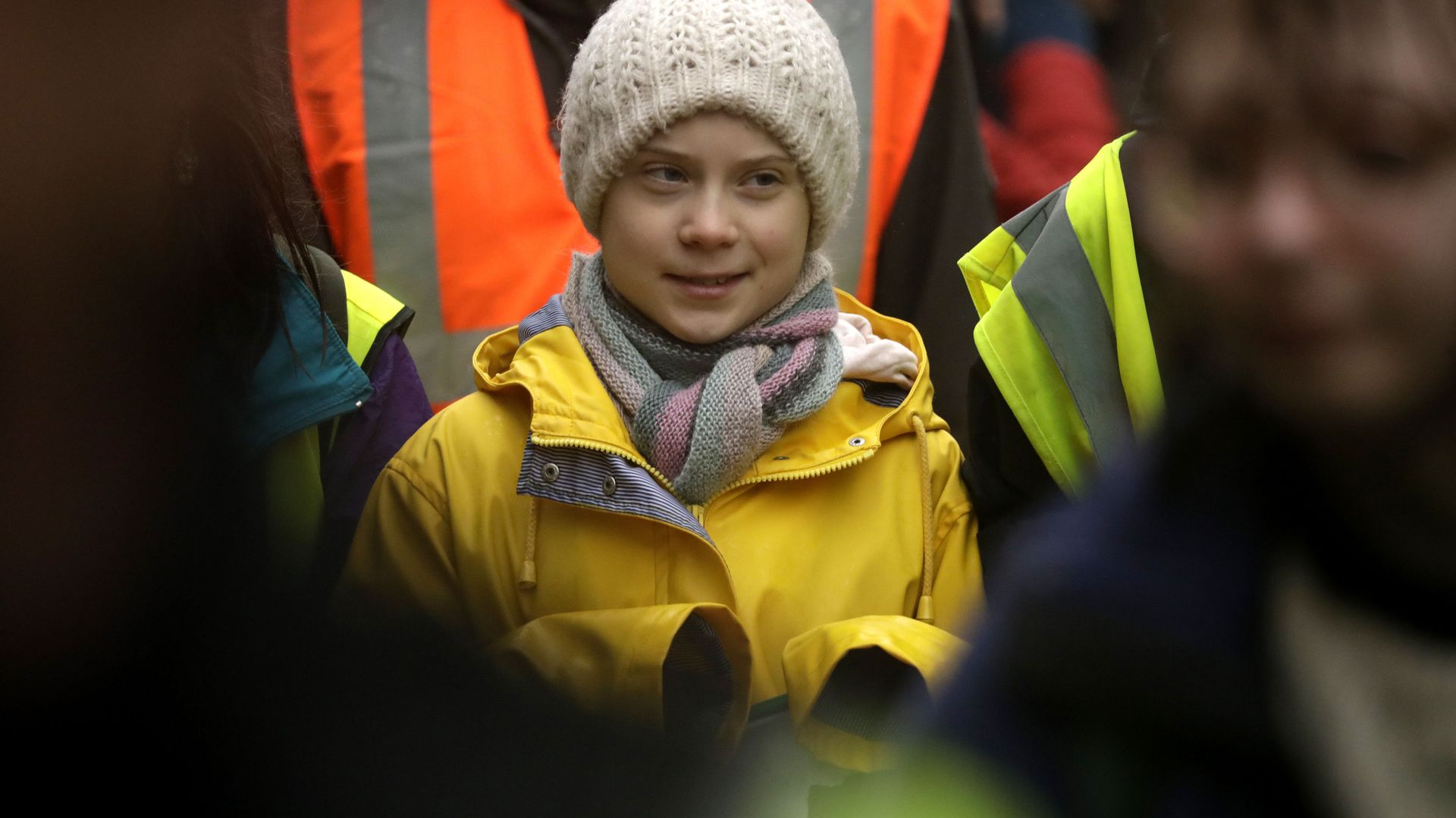 Climate activist Greta Thunberg, from Sweden marches with other demonstrators as she participates in a school strike climate protest in Bristol, south west England, Friday, Feb. 28, 2020. Climate activist Greta Thunberg, from Sweden marches with other demonstrators as she participates in a school strike climate protest in Bristol, south west England, Friday, Feb. 28, 2020. - Sputnik International, 1920, 24.04.2021