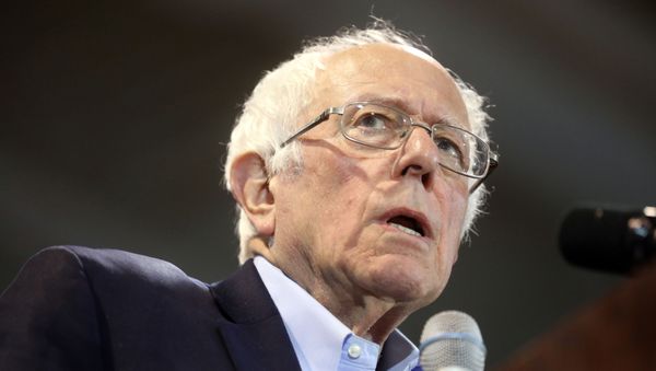 Democratic U.S. presidential candidate Senator Bernie Sanders speaks at his South Carolina primary night rally in Virginia Beach, Virginia, U.S., February 29, 2020. - Sputnik International