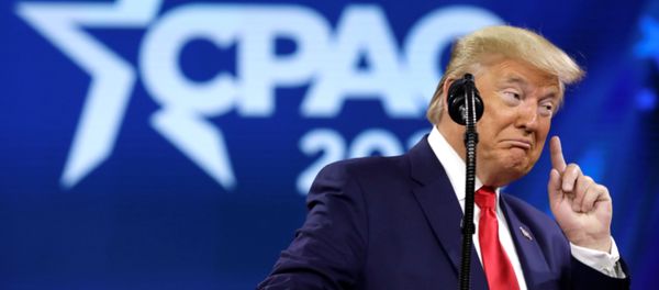 U.S. President Donald Trump addresses the Conservative Political Action Conference (CPAC) annual meeting at National Harbor in Oxon Hill, Maryland, U.S., February 29, 2020. U.S. President Donald Trump addresses the Conservative Political Action Conference (CPAC) annual meeting at National Harbor in Oxon Hill, Maryland, U.S., February 29, 2020. - Sputnik International
